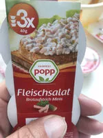 入っている砂糖の量 fleischsalat