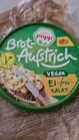 入っている砂糖の量 Popp Brotaufstrich ei frei Salat