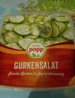 入っている砂糖の量 Feiner Gurkensalat in Joghurtdressing