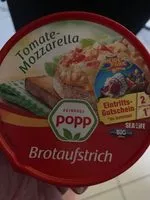 Brotaufstrich tomate mozzarella