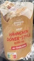 Suhkru kogus sees Wrap Hähnchen Döner Style