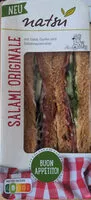 Suhkru kogus sees Salami Originale mit Salat, Gurke und Salatmayonnaise