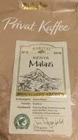 चीनी की मात्रा Privat Kaffee Kenya Malazi