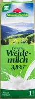 चीनी की मात्रा Weidemilch 3,8%
