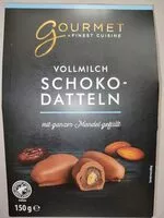 Sokerin määrä sisällä Schoko-Datteln - Vollmilch
