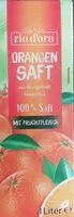 入っている砂糖の量 Orangensaft