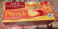 入っている砂糖の量 Westminster Tea - Pfirsich