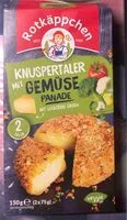 Cantidad de azúcar en Knuspertaler mit Gemüse Panade