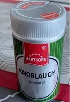 Zuckermenge drin KNOBLAUCH