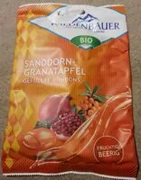 Suhkru kogus sees Sanddorn-Granatapfel Bonbons