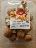 Sokerin määrä sisällä Kulturchampignons, braun