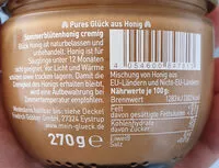 Sokerin määrä sisällä Glück Honig