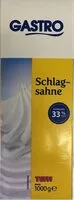 Amount of sugar in Schlagsahne