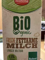 入っている砂糖の量 Frische fettarme Milch