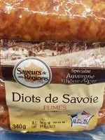 Zuckermenge drin Diots de savoie fumés