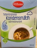 Jumlah gula yang masuk Teilentrahmte Kondensmilch 4% Fett