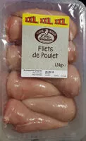 Sokerin määrä sisällä Filets de poulet
