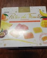 Suhkru kogus sees Pates de fruit Favorina
