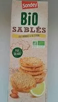 含糖量 Sablé amandes citron Bio