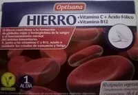入っている砂糖の量 Hierro +Vitamina C +Ácido Fólico+Vitamina B12