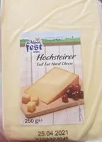 含糖量 Hochsteirer full fat hard cheese