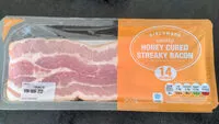 Amount of sugar in Honey Cured Streaky Bacon