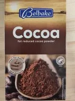 Sokerin määrä sisällä fat reduced cocoa powder