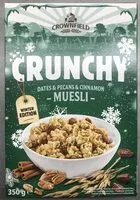 Zuckermenge drin Zapékané müsli s datlemi, jádry pekanových ořechů a skořicí