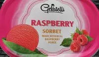 Raspberry flavoured sorbet