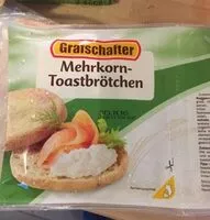 Sokerin määrä sisällä Mehrkorn Toastbrötchen