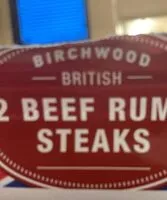 चीनी की मात्रा 2 beef rump steaks