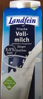 Amount of sugar in Haltbare Vollmilch