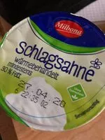 Zuckermenge drin Schlagsahne