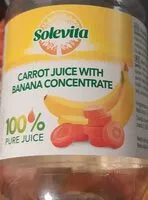 Количество сахара в Carrot juice with banana concentrate