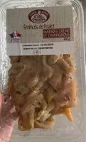 Sokerin määrä sisällä Emincés de poulet Marinés Crème et Champignons