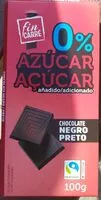 入っている砂糖の量 0% AZÚCAR añadido, chocolate NEGRO