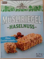 Amount of sugar in Müsliriegel Haselnüss