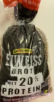 Sokerin määrä sisällä Eiweißreiches Weizenvollkornbrot