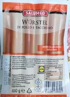 Amount of sugar in Wurstel di pollo e tacchino