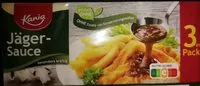 入っている砂糖の量 Jäger Sauce - 3er Pack