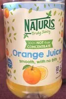 Sokerin määrä sisällä Naturis Orange Juice