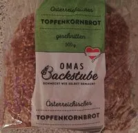 Sugar and nutrients in Omas backstube lidl