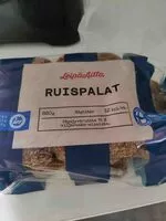 Sokerin määrä sisällä Ruispalat