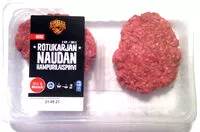 İçindeki şeker miktarı Rotukarjan naudan hampurilaispihvi