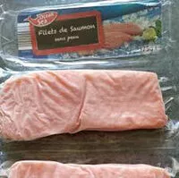 Sokerin määrä sisällä Pavés de saumon ASC sans peau