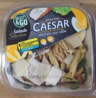 Zuckermenge drin Salade et penne Caesar