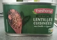 Quantité de sucre dans Lentilles cuisinees