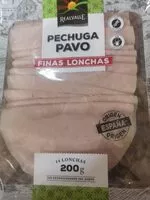 Suhkru kogus sees Pechuga de pavo