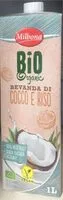 Suhkru kogus sees Bio organic bevanda di cocco e riso