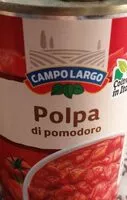 入っている砂糖の量 Polpa di pomodoro
